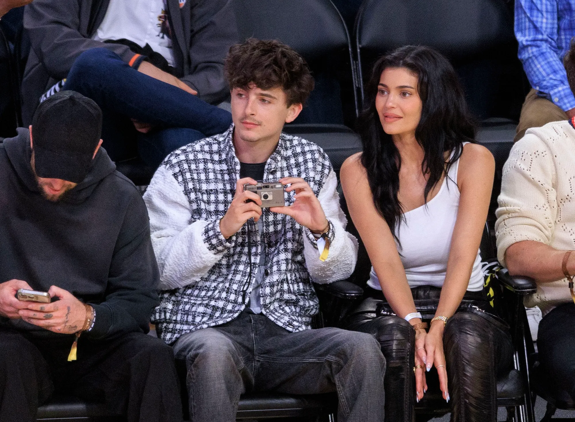 Kylie Jenner and Timothee Chalamet Pack on PDA at NBA Game