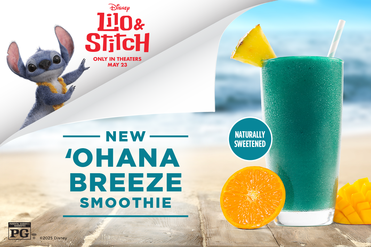 Lilo and Stitch Tropical Smoothie Cafe Collaboration