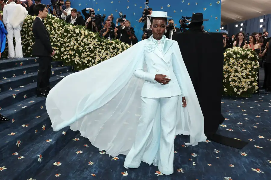 Lupita Nyongo Red Carpet Arrival Blue Carpet 2025 Met Gala