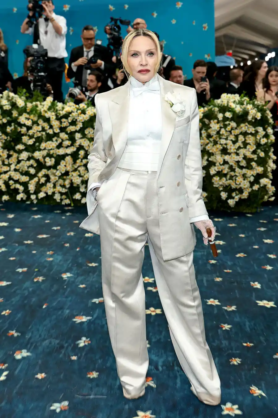 Madonna Red Carpet Arrival Blue Carpet 2025 Met Gala