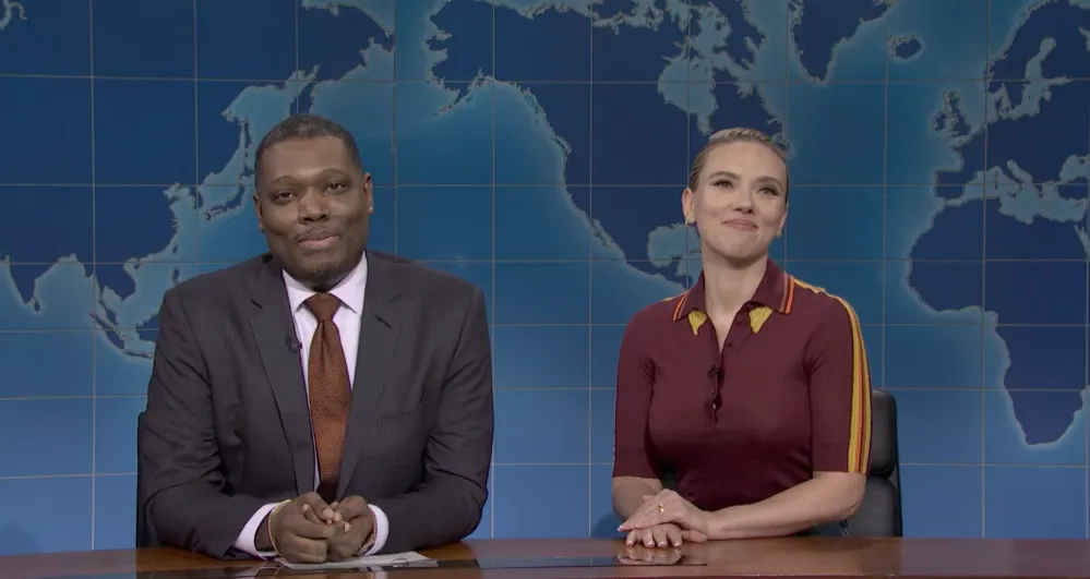Michael Che Scarlett Johansson SNL Season 50 Finale 1