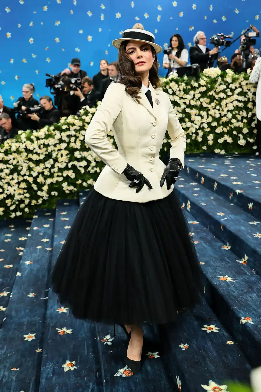 Monica Barbaro Red Carpet Arrival Blue Carpet 2025 Met Gala