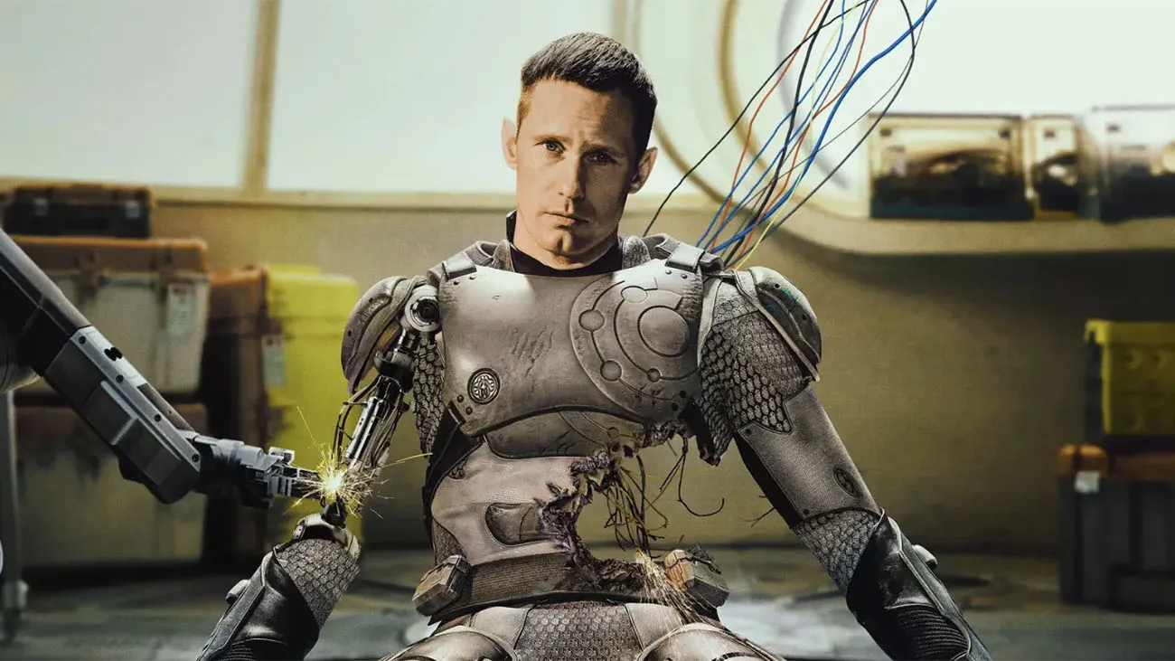 Alexander Skarsgård in 'Murderbot.'