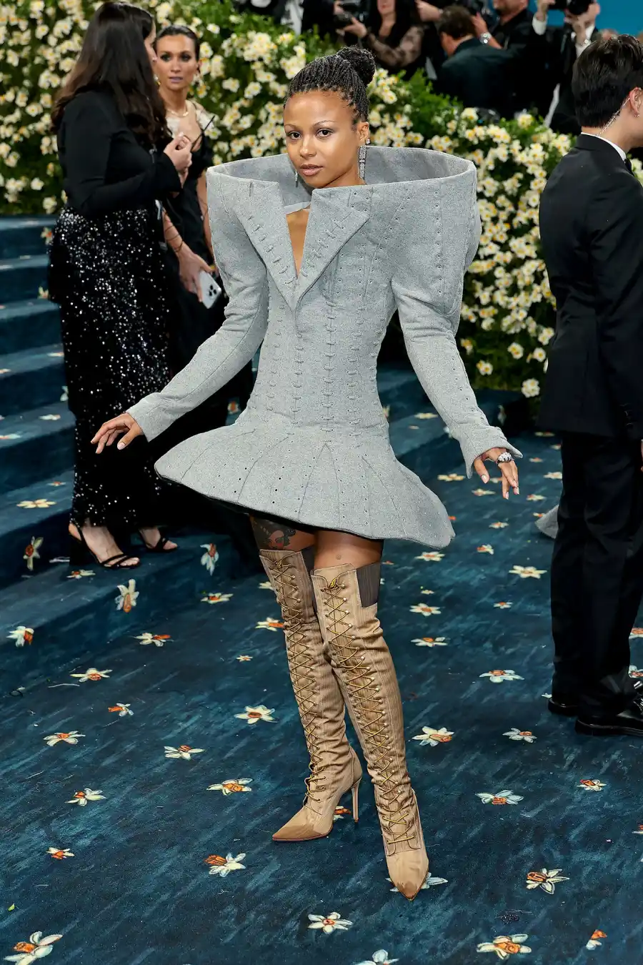 Myha'la Herrold Red Carpet Arrival Blue Carpet 2025 Met Gala