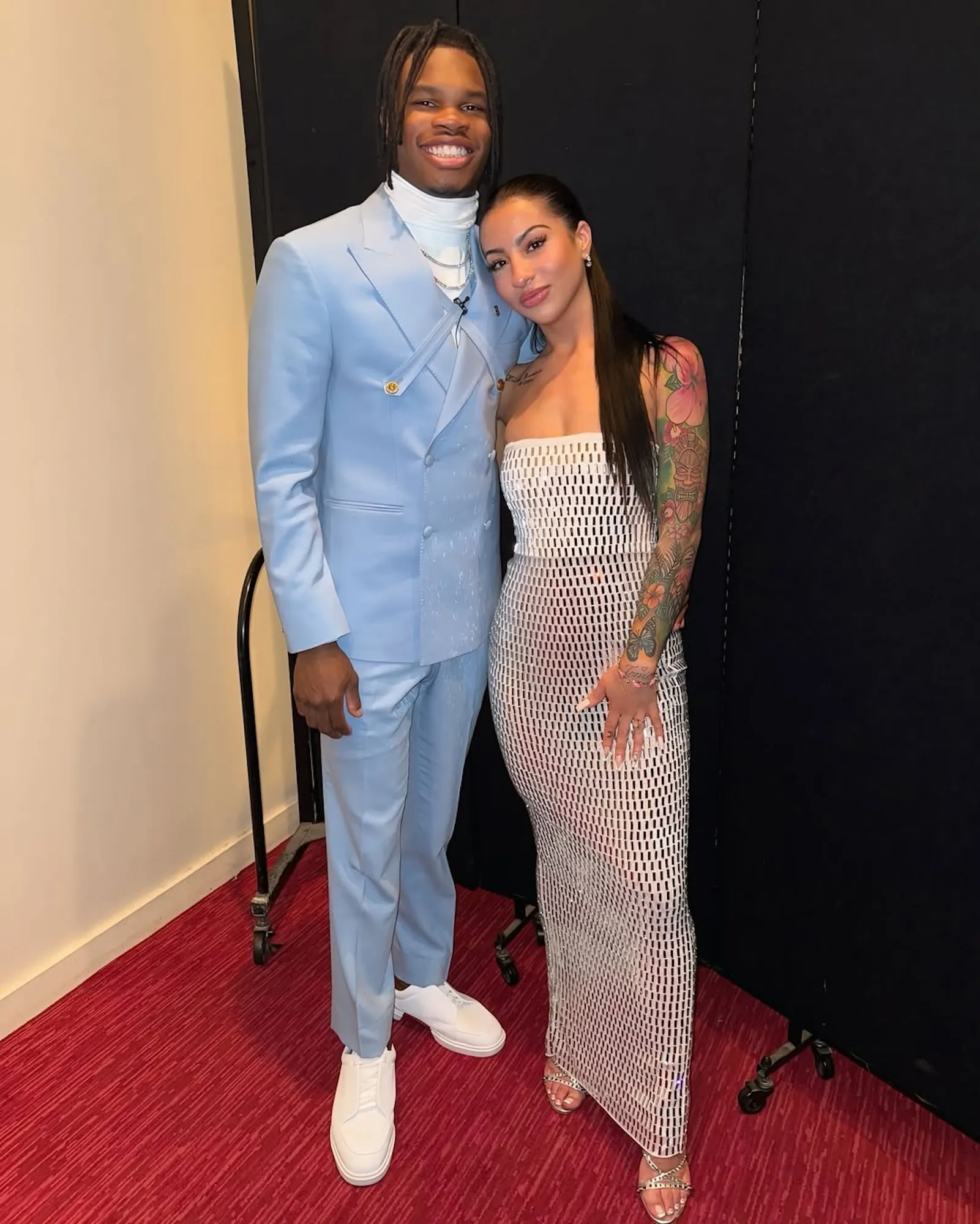 NFL Rookie Travis Hunter Marries Fiancee Leanna -- And Gifts Her Pricy Mercedes SUV for the Occasion