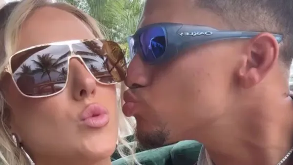 Patrick Mahomes and Wife Brittany Mahomes Pack on the PDA at F1 Race in Miami