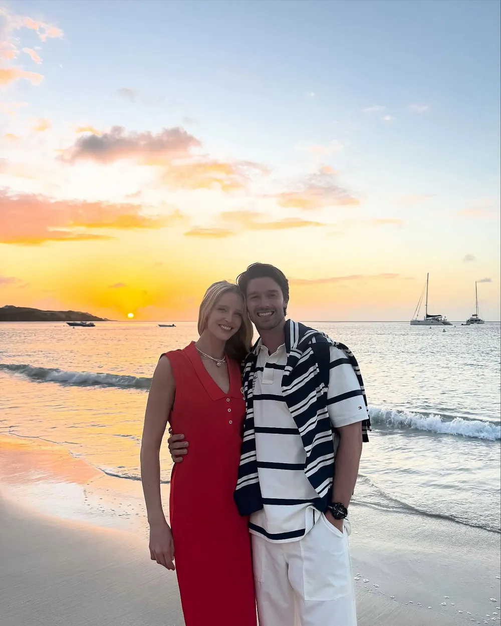 Patrick Schwarzenegger Shares Cozy Pics With Fiancee After She Skipped Met Gala