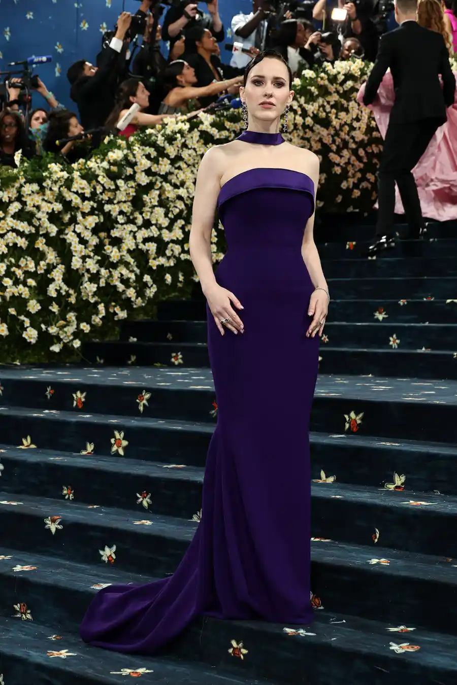 Rachel Brosnahan Red Carpet Arrival Blue Carpet 2025 Met Gala