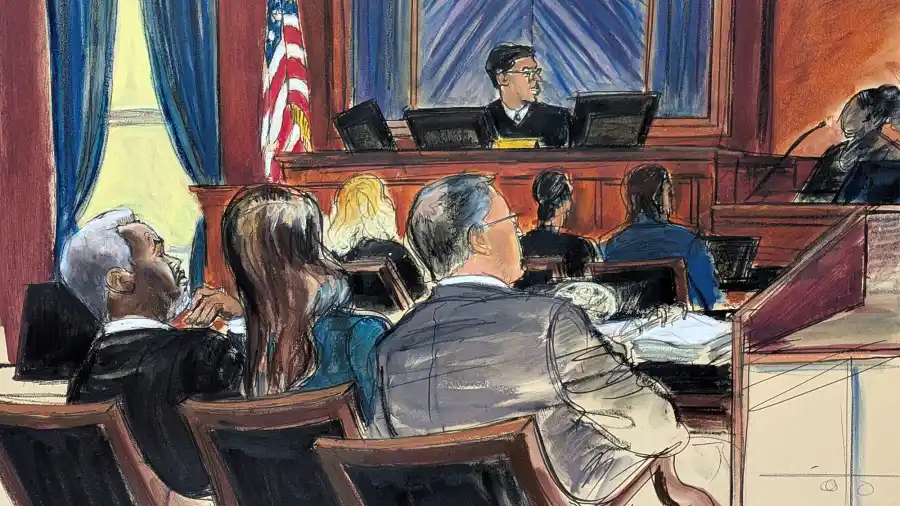 Sean Diddy Combs Trial Courtroom Sketch 2
