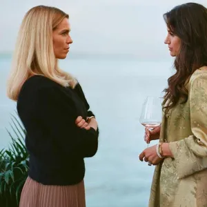 Two women confront each other in 'Secrets We Keep.'