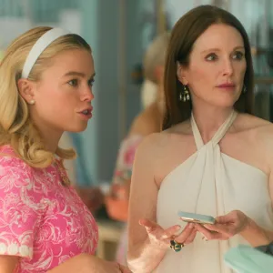 Two women talk in 'Sirens.'