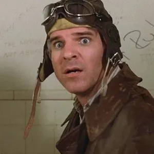 Steve Martin stands in a bathroom in 'The Jerk.'