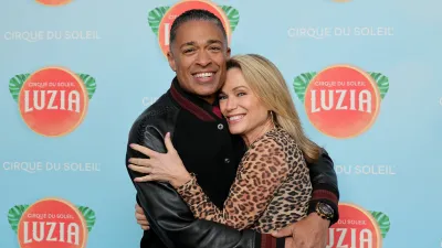 T.J. Holmes Refers to Amy Robach as His Spouse