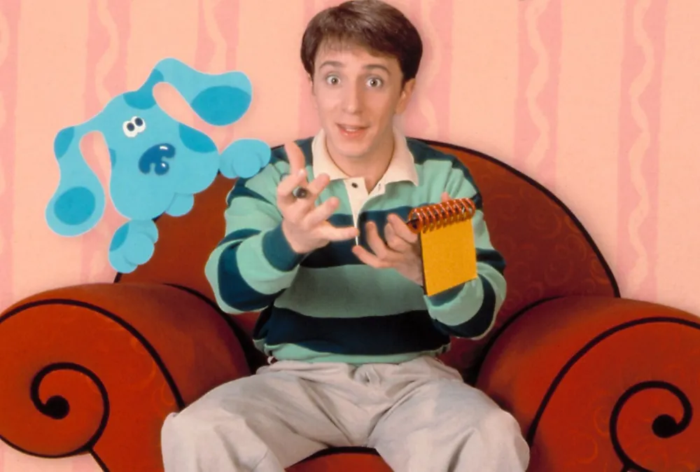 Steve Burns on Blue's Clues in 1996