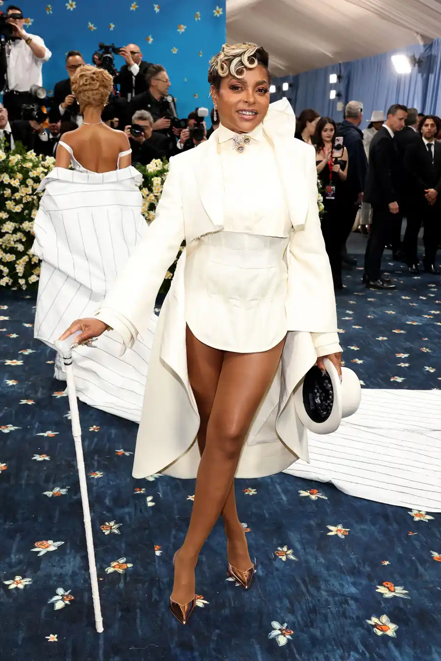 Taraji P. Henson Red Carpet Arrival Blue Carpet 2025 Met Gala