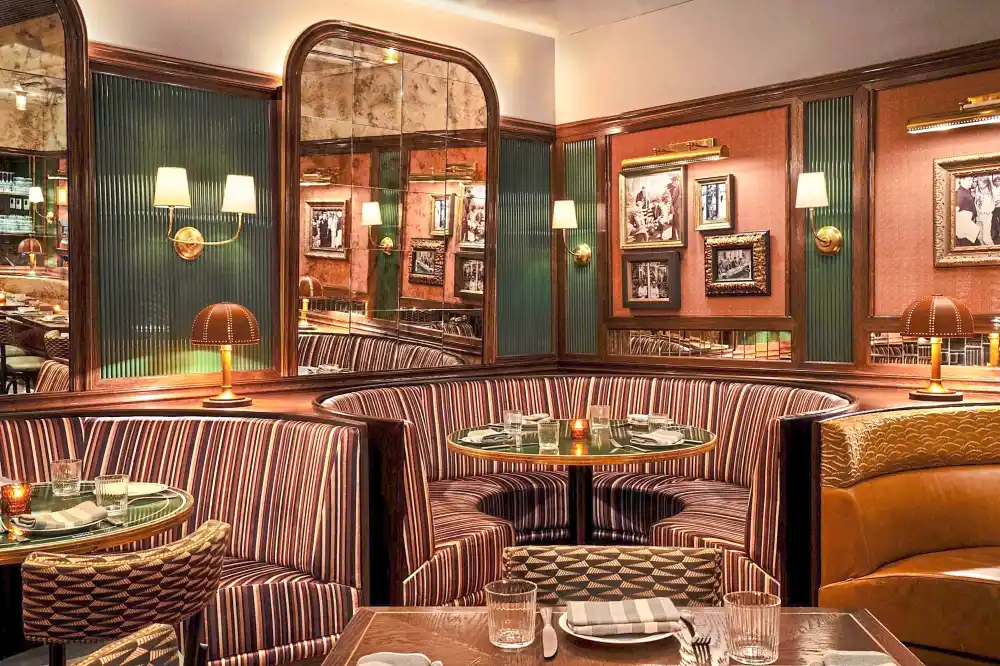 The Corner Store Main Dining Banquette Credit Emily Andrews for Rockwell Group and The Corner Store