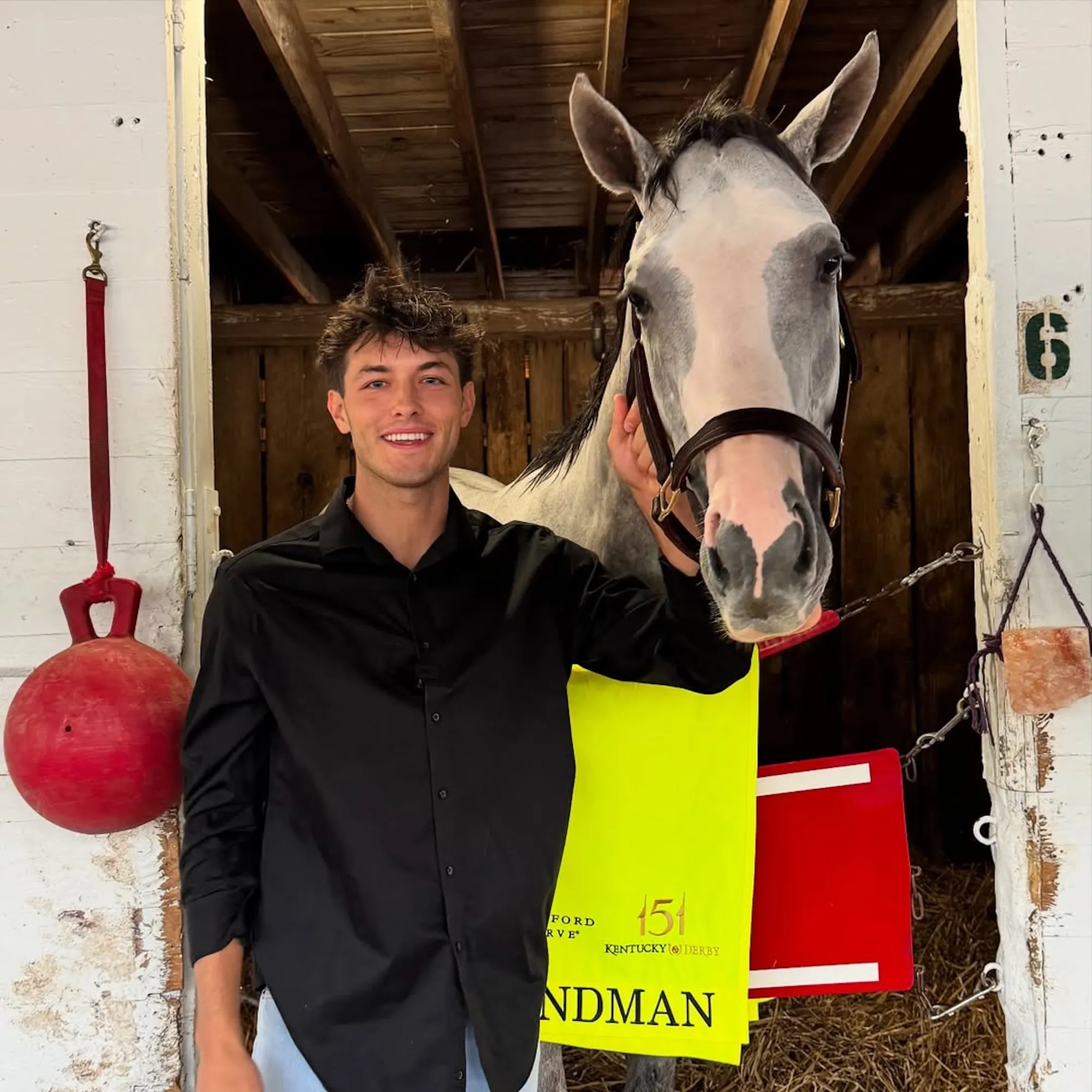 TikTok’s Griffin Johnson Feels Like He ‘Disappointed the Whole World’ As a Minority Owner in Kentucky Derby Horse Sandman lead