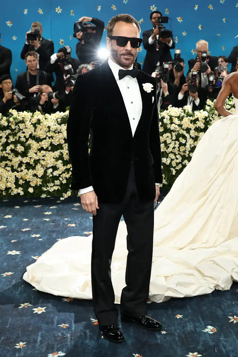 Tom Ford Red Carpet Arrival Blue Carpet 2025 Met Gala