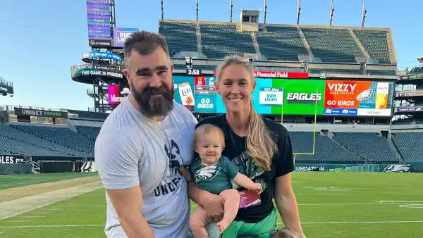 Jason Kelces Daughter Adorably Crashes Podcast From Her Timeout