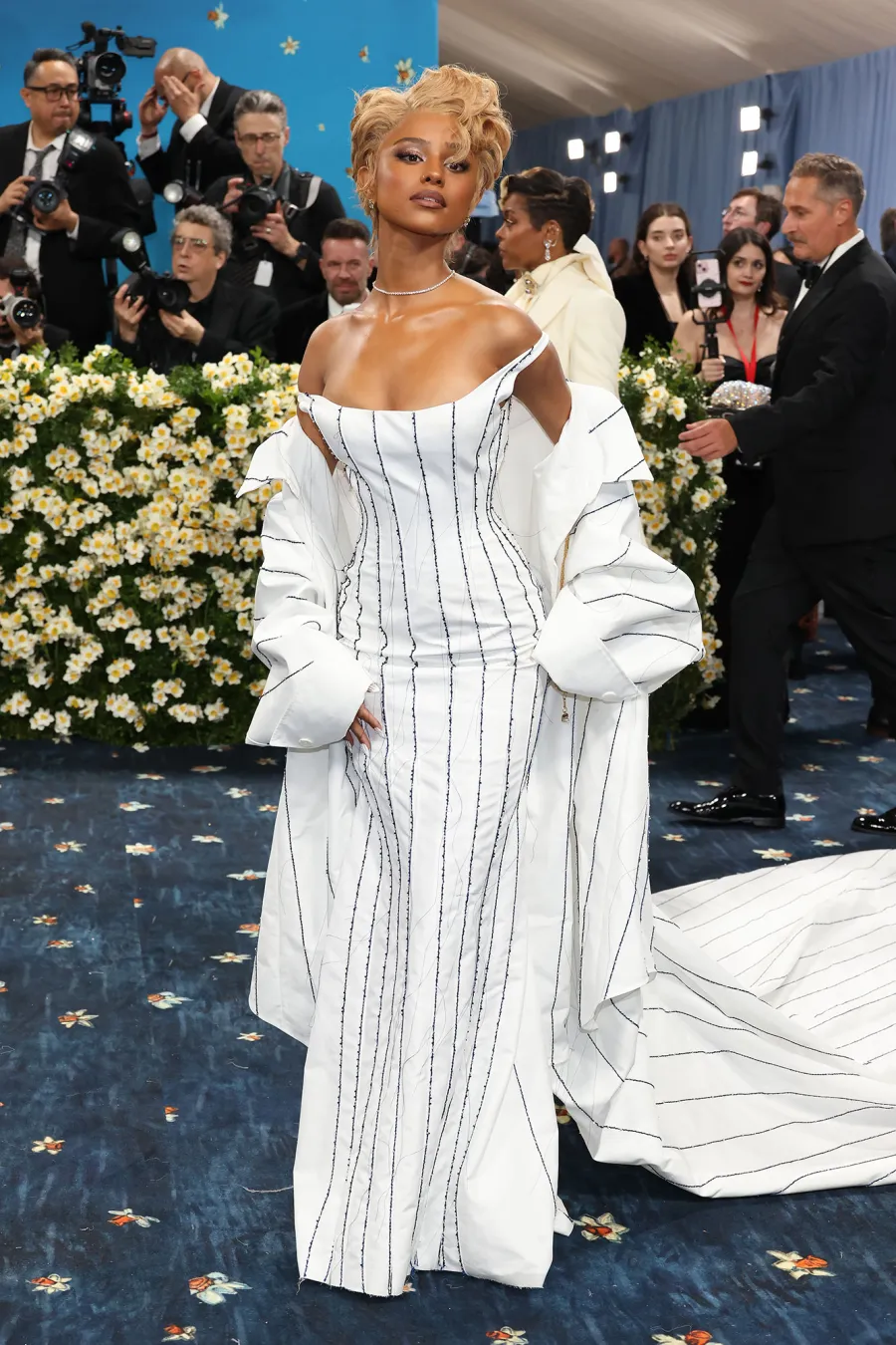 Tyla Red Carpet Arrival Blue Carpet 2025 Met Gala