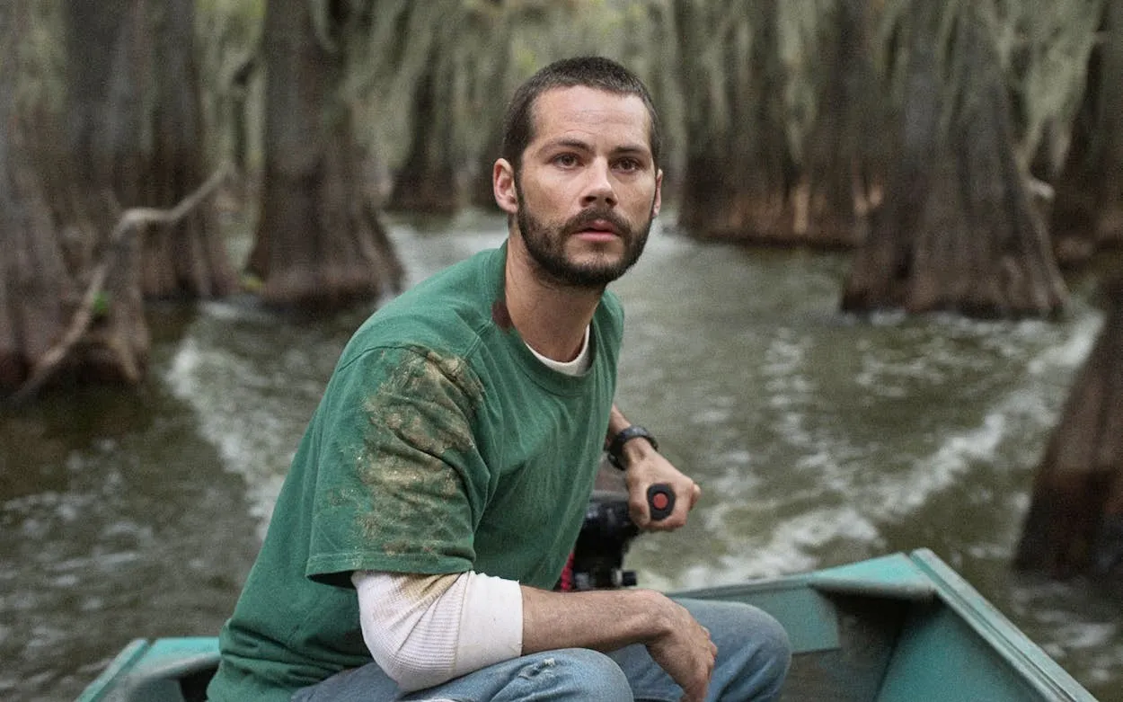 A man rides a boat in 'Caddo Lake.'