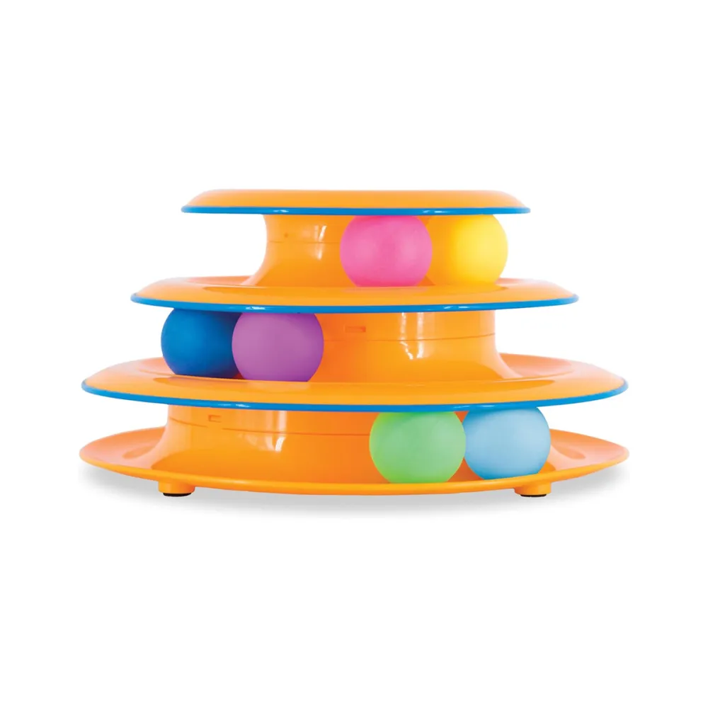 Catstages Tower of Tracks Interactive 3-Tier Cat Track Toy