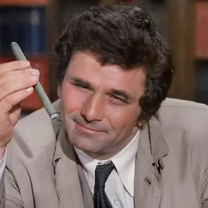 A man holds up a cigar in 'Columbo.'