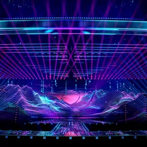 The stage for Eurovision Song Contest 2025