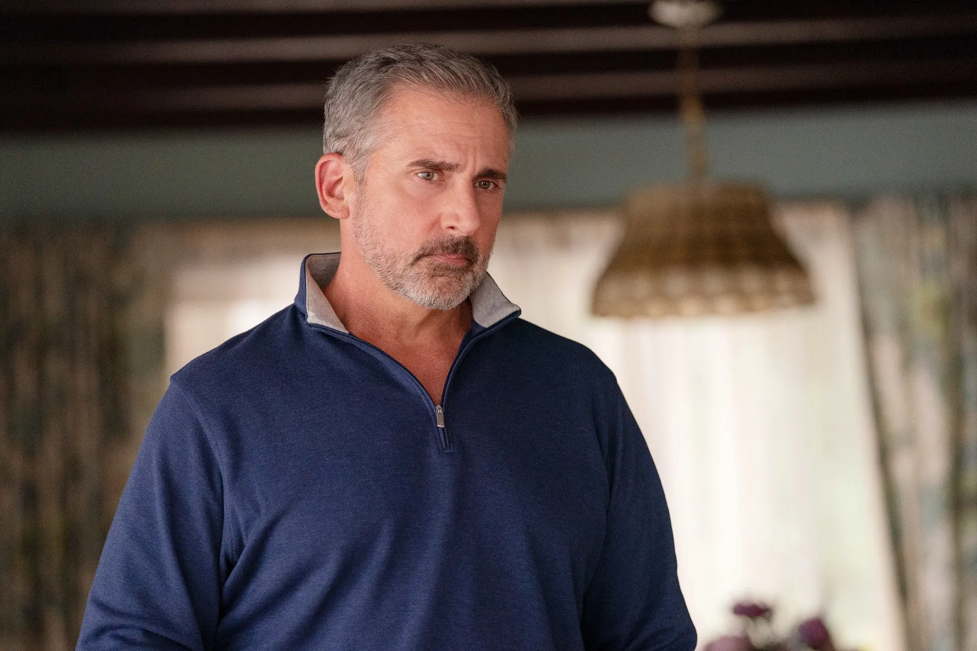 Steve Carell stares down in Netflix's 'The Four Seasons.'