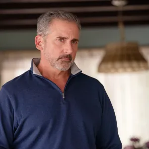Steve Carell stares down in Netflix's 'The Four Seasons.'