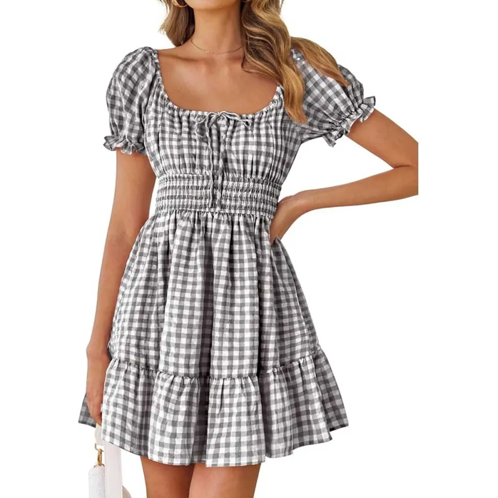 Gingham Mini Dresses