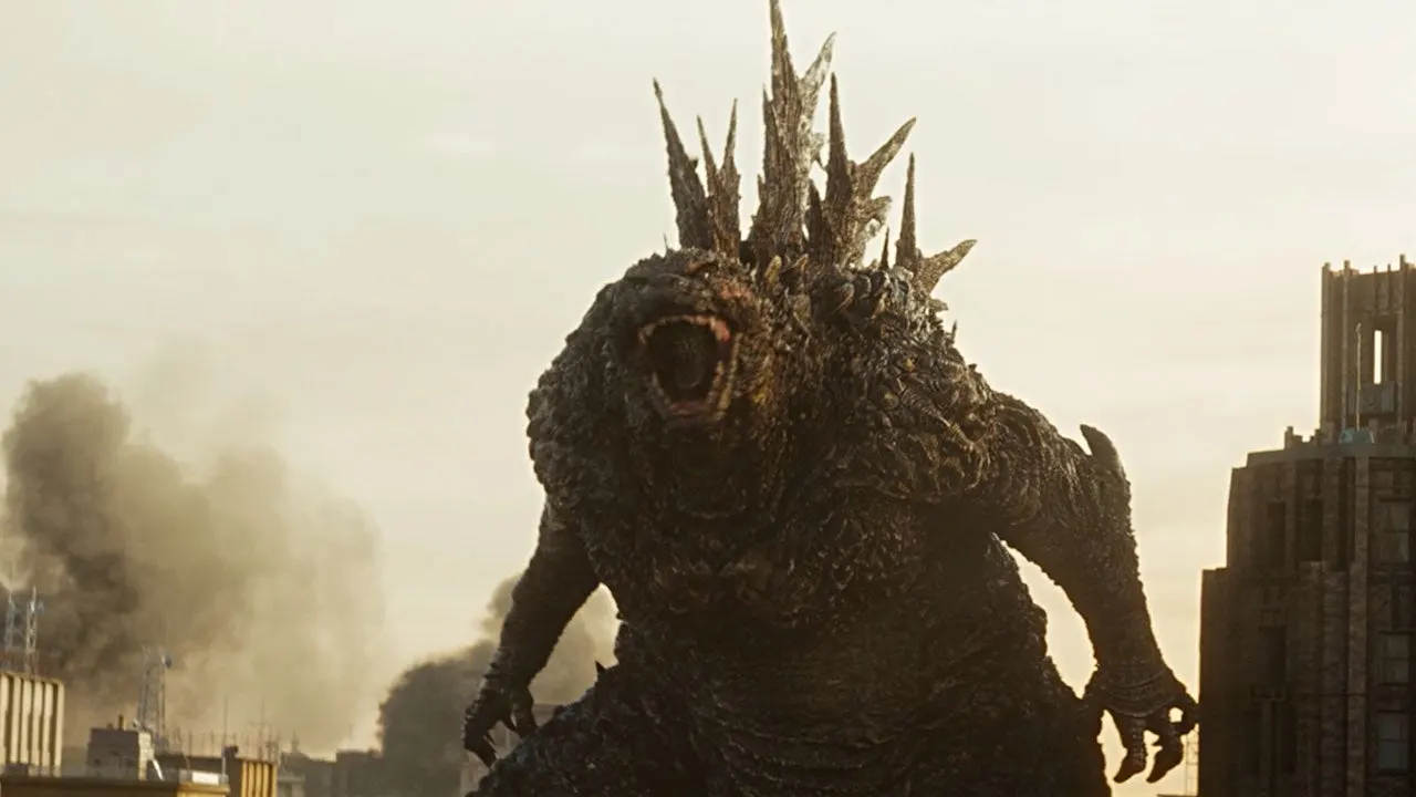 A monster attacks in 'Godzilla Minus One'