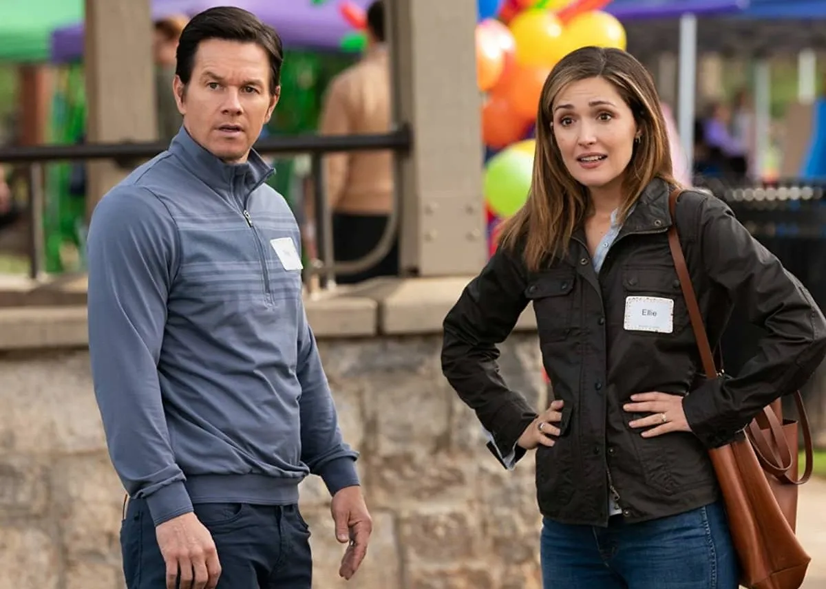 Two people stand together in 'Instant Family.'