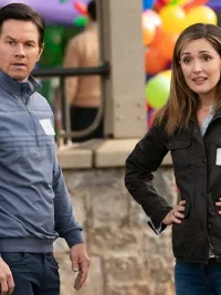 Two people stand together in 'Instant Family.'