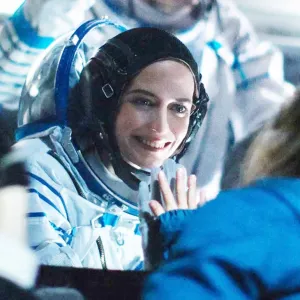 A female astronaut says goodbye to her daughter in 'Proxima.'