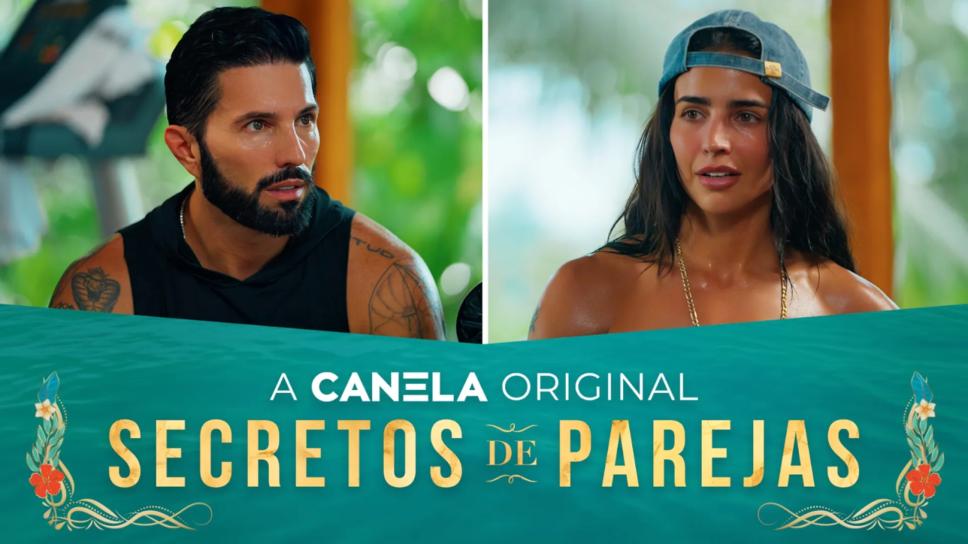 Poncho de Nigris y Bárbara de Regil, en 'Secretos de Parejas'.
