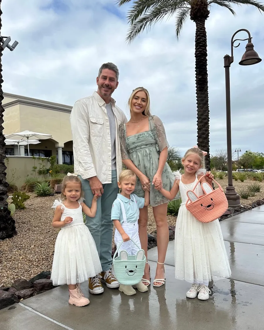 Arie Luyendyk Jr and Lauren Burnham Wrestle With Kids Instagram 2