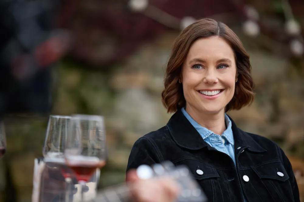 Ashley Williams Jokes About Downward Spiral Barcelona Hallmark Movies