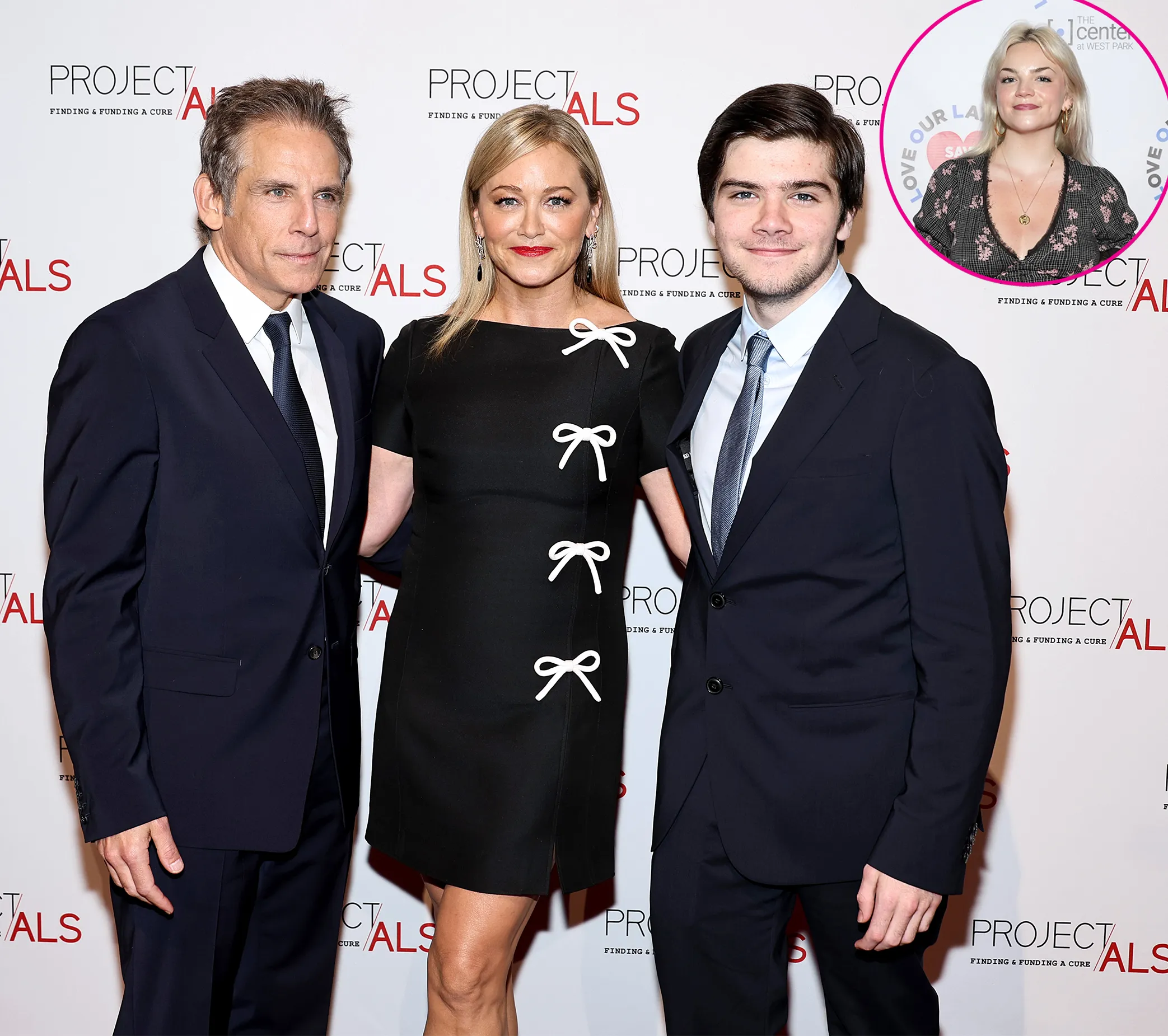 Ben Stiller and Christine Taylor Pose With Son to Celebrate Daughter Ella s Off Broadway Play