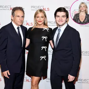 Ben Stiller and Christine Taylor Pose With Son to Celebrate Daughter Ella s Off Broadway Play