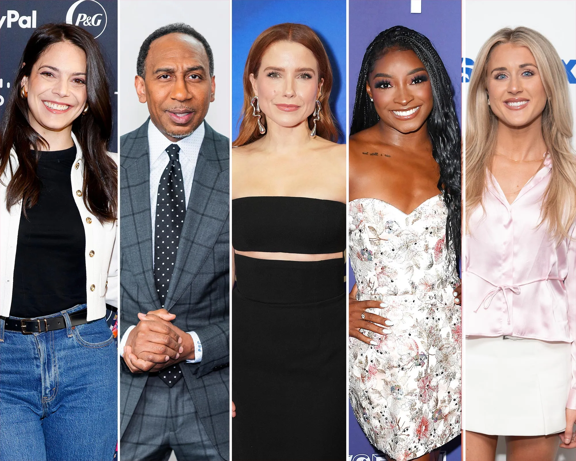 Celebrities and Athletes React to the Simone Biles and Riley Gaines Feud About Trans Athletes Katie Nolan Stephen A Smith and Sophia Bush 2212754544 2214964487 2217589028 2218350445 2153895850