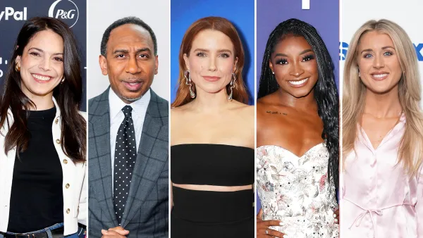 Celebrities and Athletes React to the Simone Biles and Riley Gaines Feud About Trans Athletes Katie Nolan Stephen A Smith and Sophia Bush 2212754544 2214964487 2217589028 2218350445 2153895850