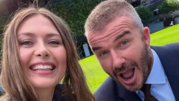 David Beckham Hits Wimbledon With Maria Sharapova After Hospital Stay