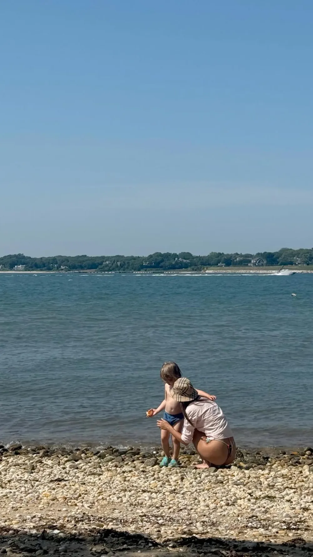 Emily Ratajkowski Wears G String Bikini With Son Sylvester