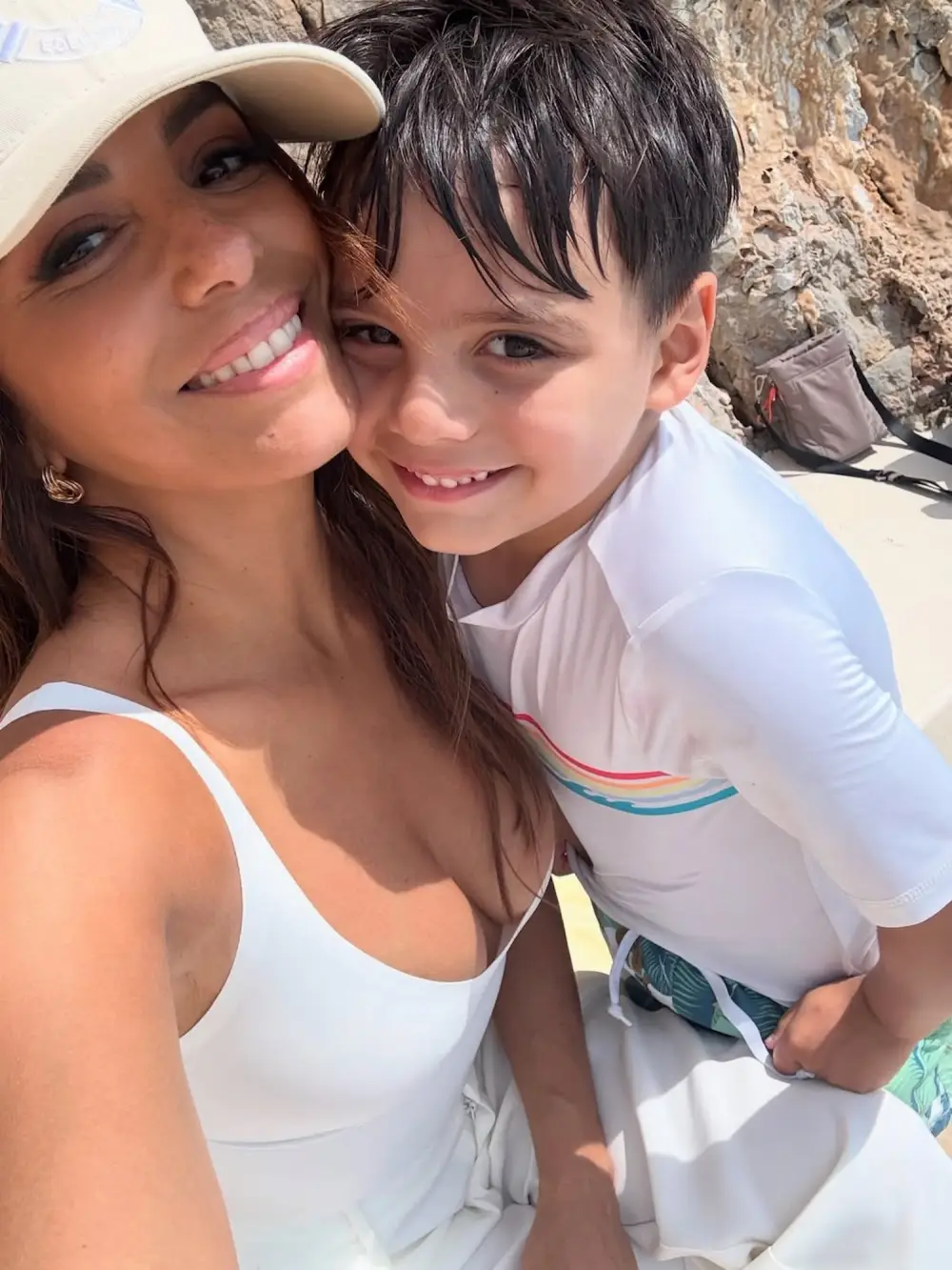 Eva Longoria Shares Photos of Son Santi in Celebration of His 7th Birthday Beach
