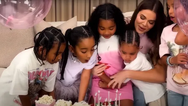 Feature Khloe Kardashian Gets The Best Birthday Surprise When 5 Kardashian Kids Crash Her Podcast