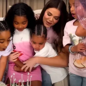 Feature Khloe Kardashian Gets The Best Birthday Surprise When 5 Kardashian Kids Crash Her Podcast