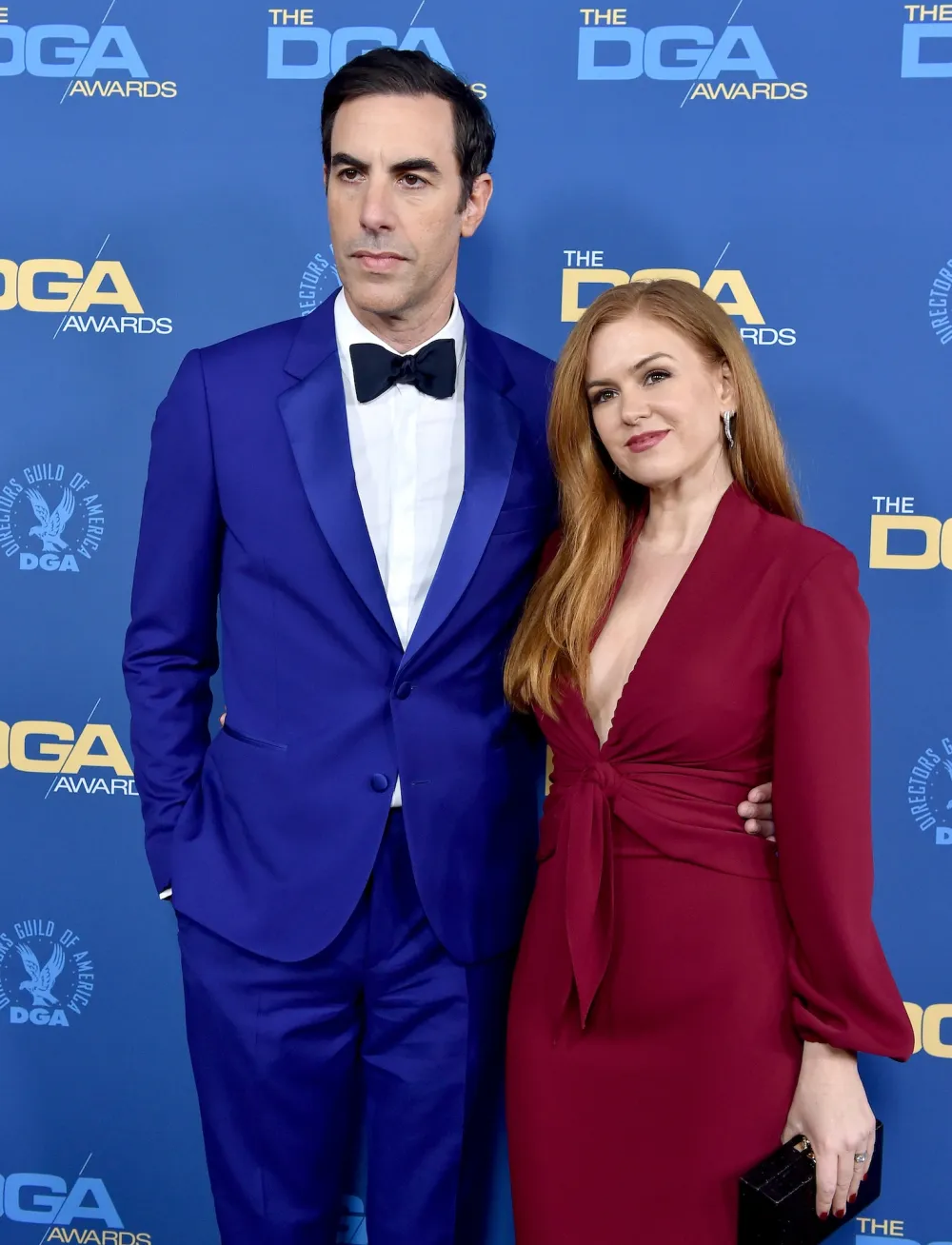 GettyImages-1127075004 Isla Fisher and Sacha Baron Cohen Finalize Divorce After Split