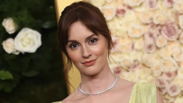 US actress Leighton Meester arrives for the 82nd annual Golden Globe Awards at the Beverly Hilton hotel in Beverly Hills, California, on January 5, 2025. (Photo by Etienne Laurent / AFP) (Photo by ETIENNE LAURENT/AFP via Getty Images)