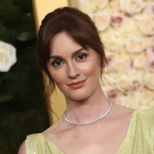 US actress Leighton Meester arrives for the 82nd annual Golden Globe Awards at the Beverly Hilton hotel in Beverly Hills, California, on January 5, 2025. (Photo by Etienne Laurent / AFP) (Photo by ETIENNE LAURENT/AFP via Getty Images)